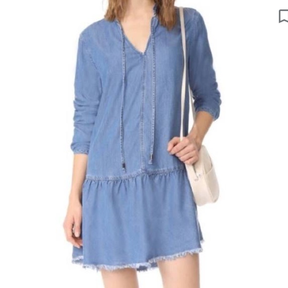 Rails Denim Fray Hem Dress - Picture 2 of 12